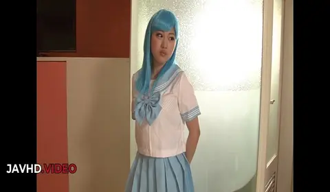 Maki Horiguchi's intense Japanese blowjob in cosplay